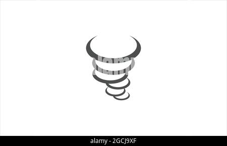 Tornado icon. Simple illustration of tornado vector icon for web symbol Stock Vector