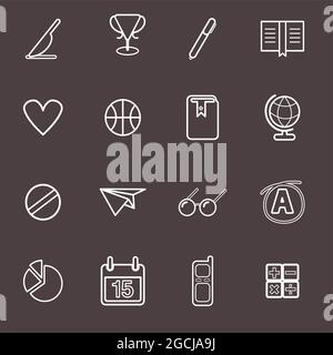 Vector UI Illustration Mixed Travel Medical Finance Concept Stock Vector