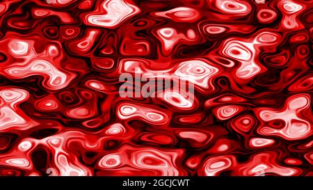 red ink abstract liquid background texture illustration Stock Photo
