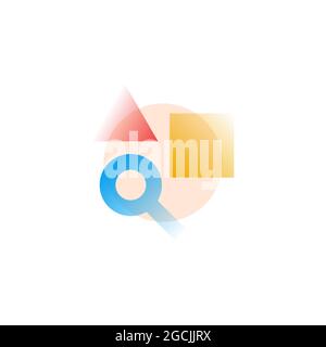 Categories. Vector icon in gradient style. Editable illustration Stock Vector