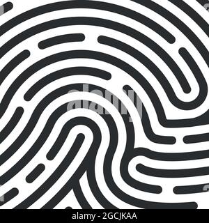 Fingerprint texture. personal id thumbprint. Vector illustration Stock Vector