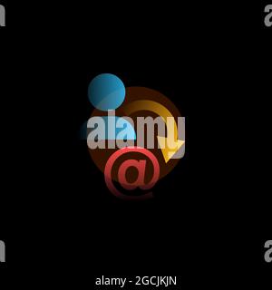 Change name. Vector icon in gradient style Stock Vector