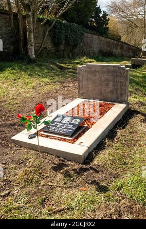 Fergus Suter grave in Blackburn Old Cemetery Stock Photo