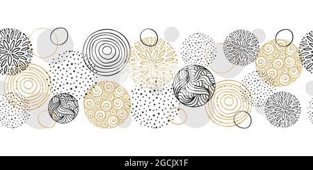Abstract and elegant doodle seamless pattern, hand drawn background, great for textiles, wrapping, wallpapers - vector design Stock Vector
