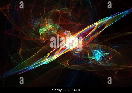 Exploding supernova , forminng of nebula. Black hole in the center of galaxy. Big bang concept. Supernova Blast in Space. The space of the universe. N Stock Photo