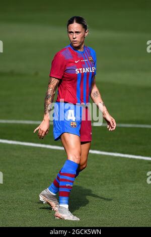 Sant Joan Despi, Spain. 08 August 2021. Mapi Leon of FC Barcelona Women looks on during the pre-season friendly football match between FC Barcelona Women and Juventus FC Women. FC Barcelona Women won 6-0 over Juventus FC Women. Credit: Nicolò Campo/Alamy Live News Stock Photo