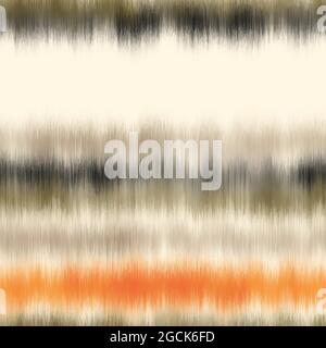 Seamless vector tie dye multicolor bleeding stripe pattern for surface print Stock Vector
