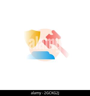 Vector illustration in graphic style. Digital art Stock Vector