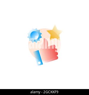 Vector illustration in graphic style. Digital art Stock Vector
