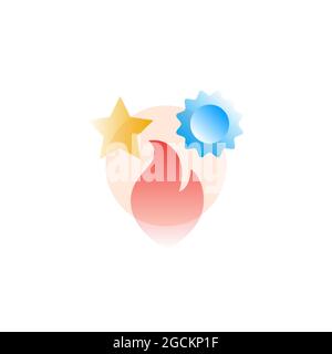 Vector illustration in graphic style. Digital art Stock Vector