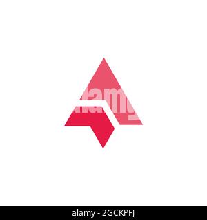 double arrow simple geometric logo vector Stock Vector