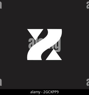 letter z simple geometric triangle logo vector Stock Vector
