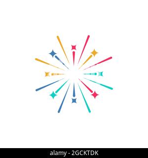 Firework vector icon illustration design template Stock Vector Image ...