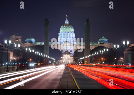 Pennsylvania State Capitol in Harrisburg, Pennsylvania, USA. Stock Photo