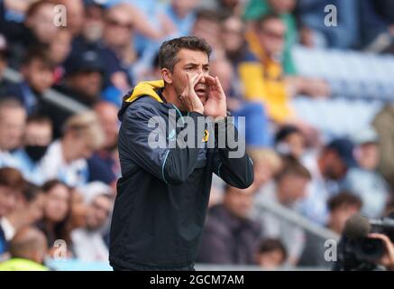 Coventry, UK. 01st Aug, 2021. Wolves manager Bruno Lage during the 2021/22 pre season friendly match between Coventry City and Wolverhampton Wanderers at the Coventry Building Society Arena, Coventry, England on the 1 August 2021. Photo by Andy Rowland. Credit: PRiME Media Images/Alamy Live News Stock Photo