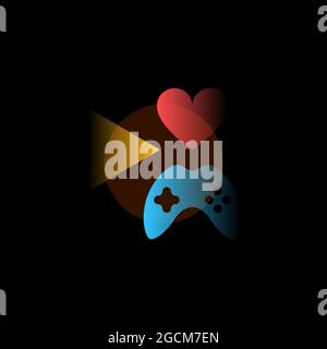 Games. Vector icon in gradient style. Editable illustration Stock Vector