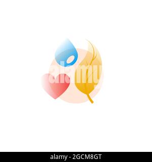 Ecology. Vector icon in gradient style. Editable illustration Stock Vector