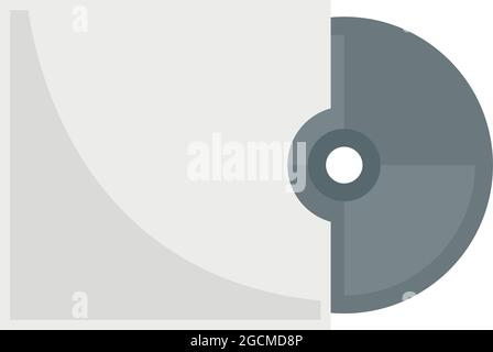 Storage cd disk icon. Flat illustration of storage cd disk vector icon isolated on white background Stock Vector