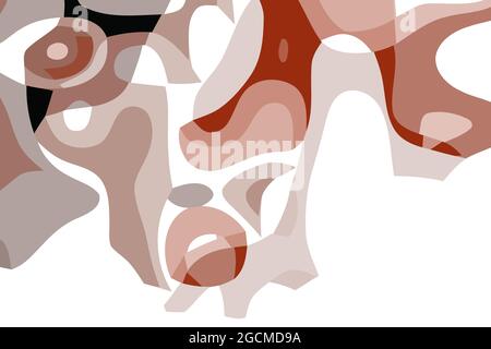 Colorful dynamic background. Abstract vector.Digital curve design. 2D rendering digital illustration. Stock Vector