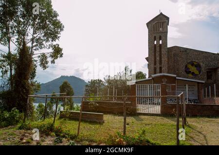 Saint Jean Catholic chirch Kibuye Rwanda Stock Photo