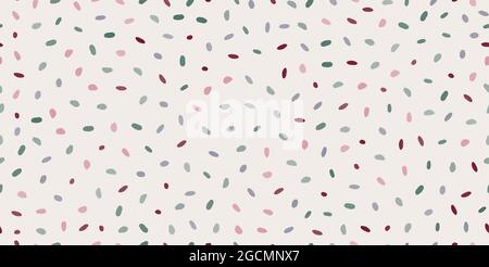 seamless background pattern with hand drawn dots, vector illustration Stock Vector