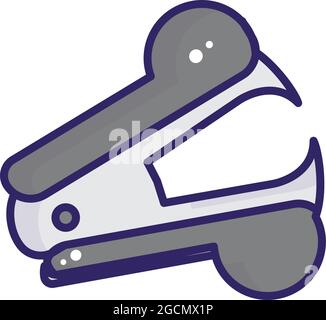 Isolated flat staple remover icon Stock Vector