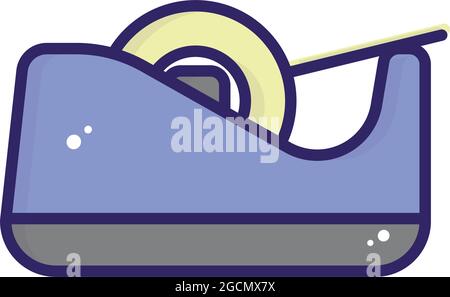 Isolated flat tape icon school supply icon Stock Vector