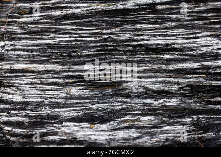 Abereiddy slate Pembrokeshire Wales Stock Photo