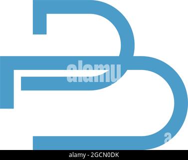 Letter B logo icon design concept illustrtation Stock Vector