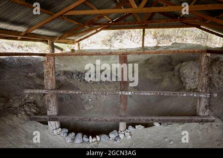 Handaxes at Olorgesailie Prehistoric Site in Kenya Africa Stock Photo