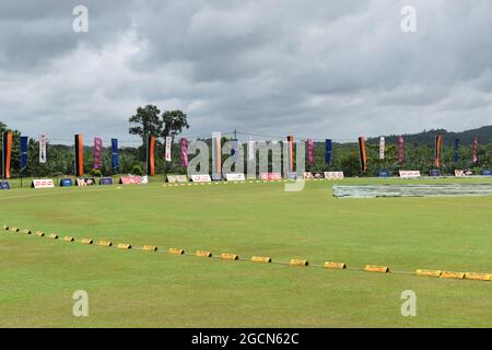 The picturesque Army Ordinance cricket grounds. Dombagoda. Sri Lanka.