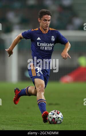 Klagenfurt, Austria, 8th August 2021. Sergio Arribas of Real Madrid during the Pre Season Friendly match at Worthersee Stadion, Klagenfurt. Picture credit should read: Jonathan Moscrop / Sportimage Stock Photo