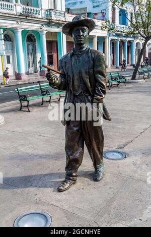 CIENFUEGOS, CUBA - FEBRUARY 10, 2016: Statue of Benny More in Cienfuegos Cuba Stock Photo