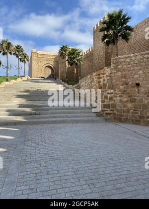 Historic kasbah of oudayas in Rabat,Morocco Stock Photo