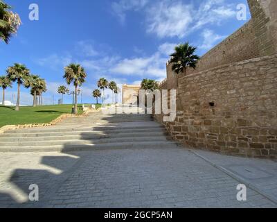 Historic kasbah of oudayas in Rabat,Morocco Stock Photo