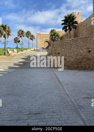 Historic kasbah of oudayas in Rabat,Morocco Stock Photo