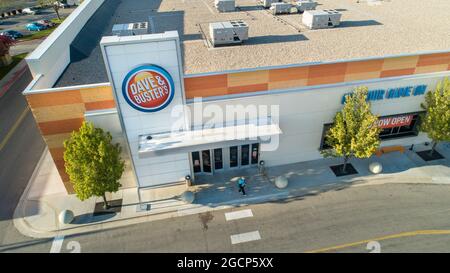 Dave and busters still trying to attract customers during the covid pandemic Stock Photo