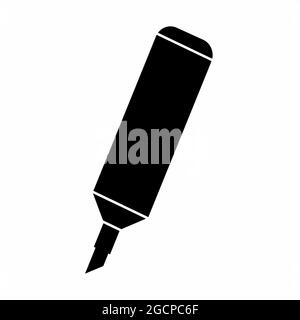 Icon Vector of Marker - Black Style - simple illustration. Editable stroke. Design template vector.outline style design.Vector graphic illustration Stock Vector