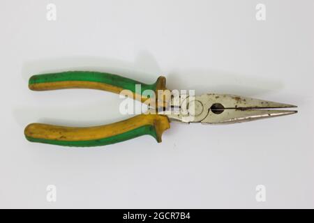 Pliers on a white background Stock Photo