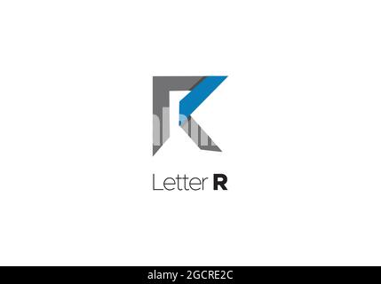 RK or KR letter logo template Stock Vector