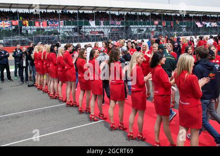 Drivers Parade. British Grand Prix, Sunday 8th July 2012. Silverstone, England. Stock Photo