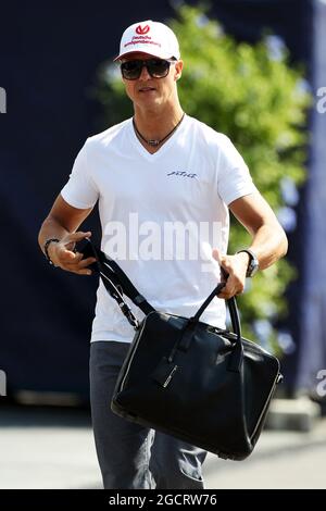 Michael Schumacher (GER) Mercedes AMG F1. Italian Grand Prix, Thursday 6th September 2012. Monza Italy. Stock Photo