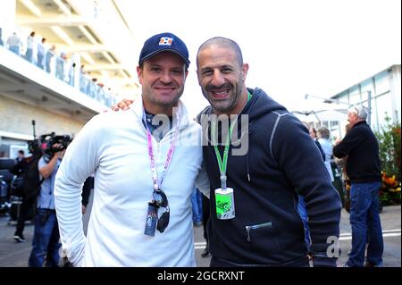 Formula 1 driver Rubens Barrichello BRA in his BAR Honda racing car at the  Circuit de Catalunya near Barcelona Stock Photo - Alamy