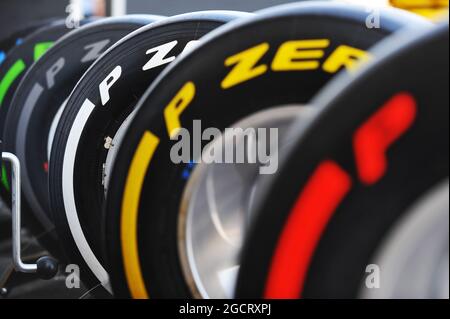 Pirelli tyres. United States Grand Prix, Sunday 18th November 2012. Circuit of the Americas, Austin, Texas, USA. Stock Photo