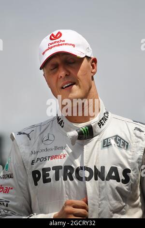 Michael Schumacher (GER) Mercedes AMG F1. Brazilian Grand Prix, Saturday 24th November 2012. Sao Paulo, Brazil. Stock Photo