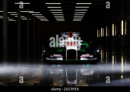 The Sahara Force India F1 VJM06. Sahara Force India F1 VJM06 Launch, Friday 1st February 2013. Silverstone, England. Stock Photo