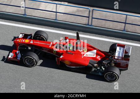 Felipe Massa (BRA) Ferrari F138. Formula One Testing, Day Two, Wednesday 6th February 2013. Jerez, Spain. Stock Photo