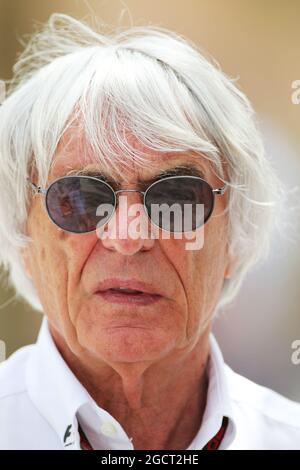 Bernie Ecclestone (GBR) CEO Formula One Group (FOM). Bahrain Grand Prix, Sunday 23rd April 2013. Sakhir, Bahrain. Stock Photo