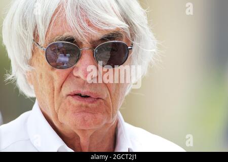 Bernie Ecclestone (GBR) CEO Formula One Group (FOM). Bahrain Grand Prix, Sunday 23rd April 2013. Sakhir, Bahrain. Stock Photo