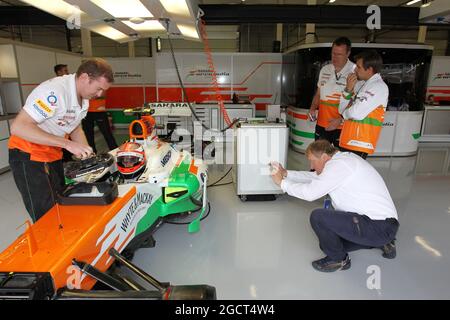 James Rossiter (GBR) Sahara Force India F1 VJM06 Simulator Driver. British Grand Prix, Thursday 27th June 2013. Silverstone, England. Stock Photo